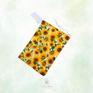 Virág Boltja - egyedi, kézzel varrt textilek - kenyereszsák, kenyérzsák - napraforgó mintás